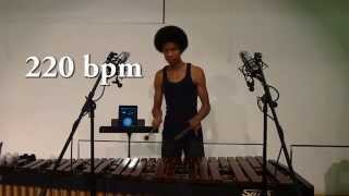 Marimba Skillz Super Fast Alternating Double Laterals [upl. by Ari]