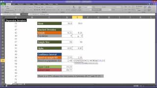 Calculating Confidence Intervals in Excel [upl. by Adnilec655]