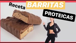 🔝💪 BARRAS DE PROTEINA caseras SOLO 5 ingredientes Sin horno [upl. by Aremat]