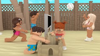 Summer Family Vacation DREAM HOME  Roblox Bloxburg Family Roleplay wvoices [upl. by Alius]