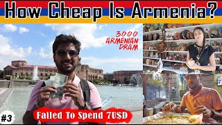 Spending ₹500 In Armenia 🇦🇲  Couldnt Spend more than 6 in one day in Yerevan [upl. by Arihas764]