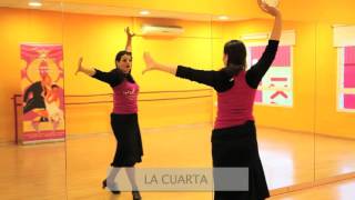 Tutorial bailar sevillanas la tercera y la cuarta [upl. by Arriek]