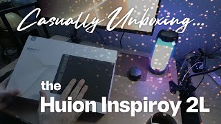 Huion Inspiroy 2 L  Unboxing amp First Impressions not a review [upl. by Hgeilyak]