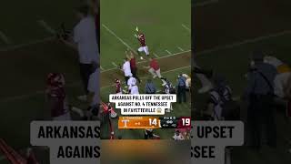 Arkansas upsets Tennessee 👀 [upl. by Notned604]