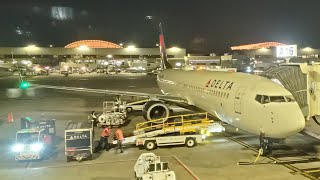 Delta Airlines Skyteam DL1239 ATLJFK Pushback Starting up and Takeoff from Altanta s Delta Home [upl. by Hillier]