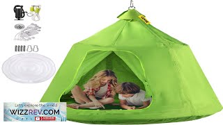 VEVOR Hanging Tree Tent Max440lbs Capacity Tree Tent Swing Hangout Hugglepod Review [upl. by Borszcz433]