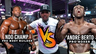 Ultimate Athlete Challenge PROFESSIONAL BODY BUILDER NDO CHAMP VS PROFESSIONAL BOXER AndreBertoTV [upl. by Annahaj82]