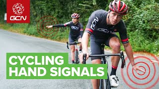 How To Use Hand Signals Whilst Cycling  Essential Group Ride Communication For Bike Riders [upl. by Ahtiekahs]