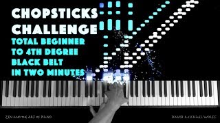 Chopsticks Challenge  13 Levels of difficulty in 3 minutes  Piano Tutorial [upl. by Astraea]