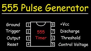 555 Timer IC  Low Frequency Pulse Generator Circuit [upl. by Ahsertal]