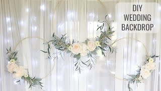 How to Make a Wedding Background  Wedding Backdrop [upl. by Leanne]