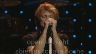 BON JOVI These arms open all night Subt Ingles  Español [upl. by Nadeau]