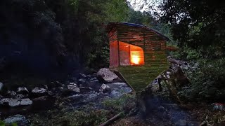 Solo camping survival ditepi sungai  Bushcraft survival [upl. by Bamford]