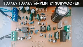 TDA7377 TDA7379 21 subwoofer [upl. by Nugesulo]