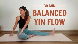 Balanced Yin Yoga Flow  30 Min Full Body Deep Stretch [upl. by Eiahpets]