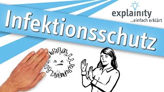 Infektionsschutz erklärt explainity®  Inhalt geprüft vom Vaccine Confidence Project am 24062021 [upl. by Bethel523]