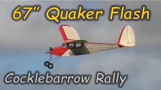 1937 Quaker Flash  67quot wingspan  Cocklebarrow Vintage Model Plane Rally England [upl. by Wicks925]