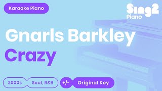 Gnarls Barkley  Crazy Karaoke Piano [upl. by Adah]