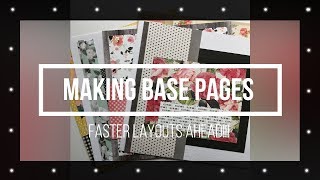 Making Base Pages for Scrapbook Layouts [upl. by Volny]