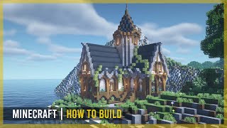 Minecraft How to Build a Medieval Library Tutorial [upl. by Nuahsak]