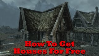 Skyrim  How To Get A Free House [upl. by Lartnom]