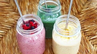 3 leckere nahrhafte Smoothie Rezepte [upl. by Diamond]