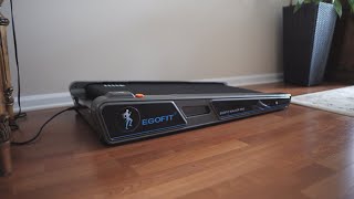 Best Under Desk Treadmill Under 400  Egofit Walker Pro Review [upl. by Corron470]