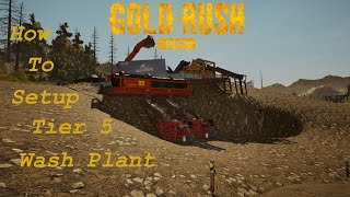 How To Set Up Tier 5 Tutorial Gold Mining Simulator Glacier Creek Reinforced Trommel [upl. by Jessen981]