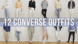 12 Ways to Style Converse  Mens Outfit Inspiration  Spring Summer 2021 [upl. by Ericksen745]