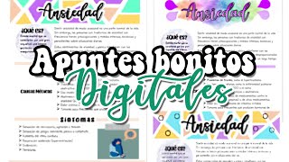 Como hacer apuntes bonitos digitales  parte 2 [upl. by Iramo]