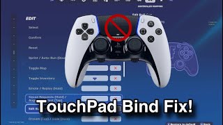 How To Fix Fortnite TouchPad Bind Not Working🎮 [upl. by Eniac643]