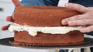 How To Make Perfectly Flat Cake Layers  Southern Living [upl. by Dranoc]