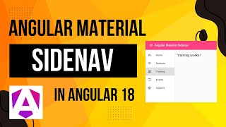 How to create Angular Material Sidenav in Angular 18  Control Flow for angular [upl. by Tamara]