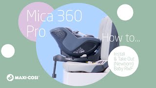 How to install and take your baby out of the MaxiCosi Mica 360 Pro [upl. by Stutzman]