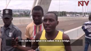 Jinja residents embrace source of the Nile bridge [upl. by Igenia]