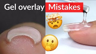 Mistakes in Gel Nail Overlay [upl. by Davine]