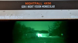 Firefield Nightfall Gen 1 Night Vision Monocular Review [upl. by Ronoh]