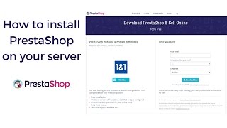 How to install PrestaShop on your server  Tutorial [upl. by Kain]