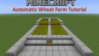 Minecraft Automatic Wheat Farm Tutorial [upl. by Atnas]