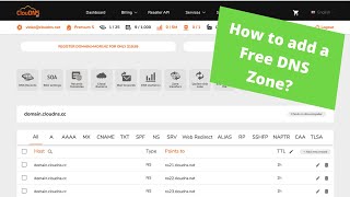 How to add a Free DNS zone Updated 2020 [upl. by Kenlay74]