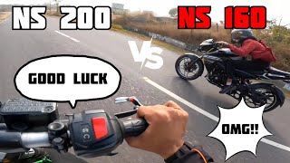 NS200 vs NS160 [upl. by Mehalek]