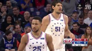 Ben Simmons  Highlights vs Portland Trail Blazers 22319 [upl. by Lewert305]