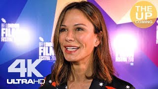 Rhona Mitra on The Fight and female directors at London Film Festival premiere [upl. by Etireugram861]