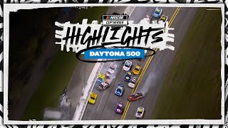 Red flag thrown at Daytona after a massive wreck sweeps the field with eight laps to go [upl. by Ellehcil]