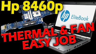 HP 8460p EliteBook Thermal paste replace and fan cleaning [upl. by Dahcir]