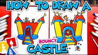 How To Draw A Bouncy Castle [upl. by Urissa]