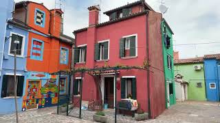 Live Walking in Burano Venice the island of colors and lace [upl. by Fleda]