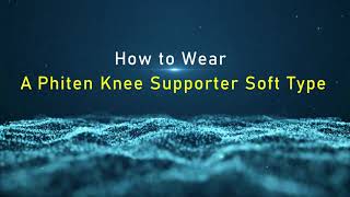 How to wear a Phiten Knee Soft supporter [upl. by Sirej743]