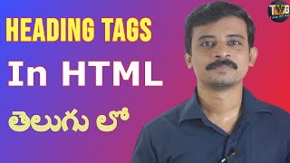 Heading Tags in HTML by Telugu Web Guru  HTML  part 3 [upl. by Ellohcin]