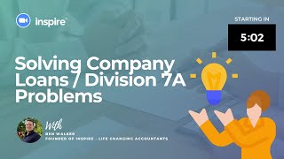 Solving Company Loans  Division 7A Problems [upl. by Ettevahs]